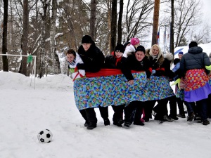 Зимний корпоратив на природе